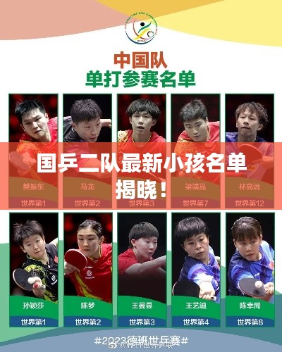 国乒二队最新小孩名单揭晓！