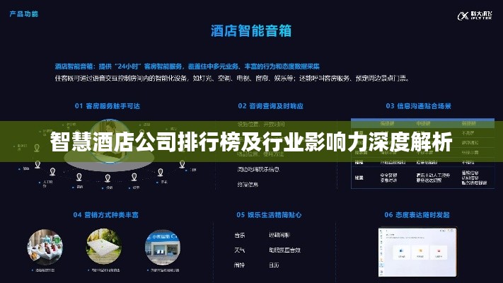 智慧酒店公司排行榜及行业影响力深度解析