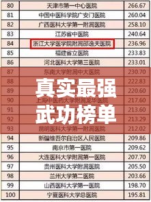 真实最强武功榜单揭秘，十大顶尖武功排名！