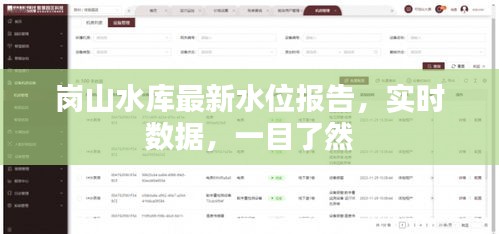 岗山水库最新水位报告，实时数据，一目了然