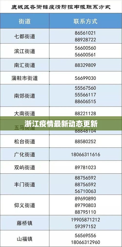 浙江疫情最新动态更新