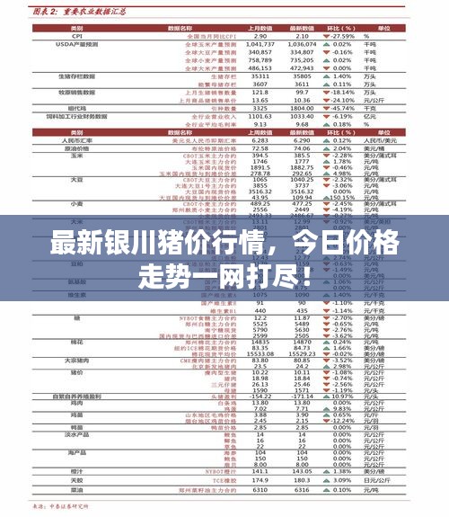 最新银川猪价行情，今日价格走势一网打尽！