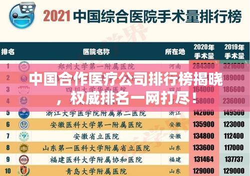 中国合作医疗公司排行榜揭晓，权威排名一网打尽！
