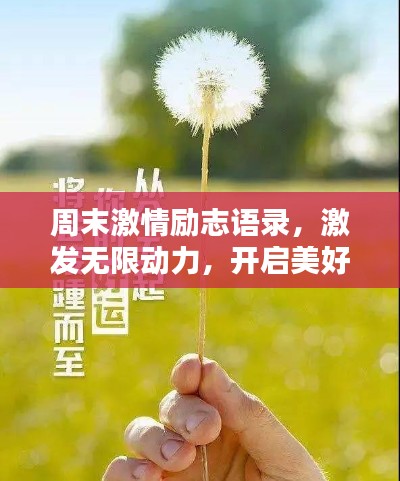 周末激情励志语录，激发无限动力，开启美好时光！