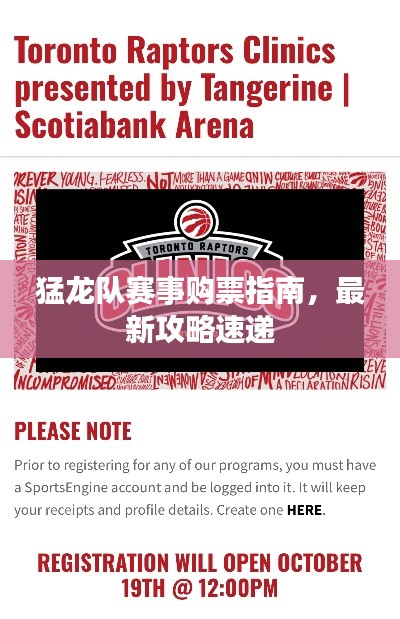 猛龙队赛事购票指南,最新攻略速递