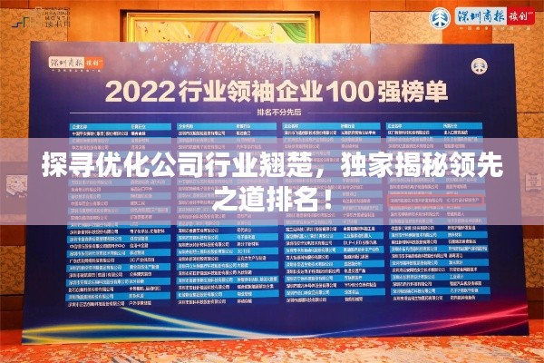 探寻优化公司行业翘楚,独家揭秘领先之道排名!