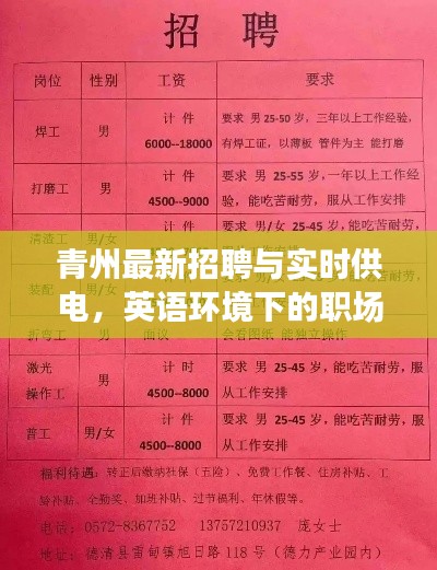 青州最新招聘与实时供电,英语环境下的职场黄金机会