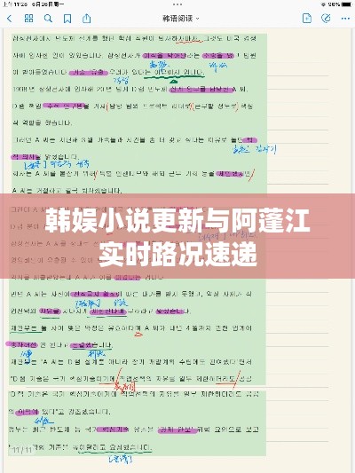 韩娱小说更新与阿蓬江实时路况速递