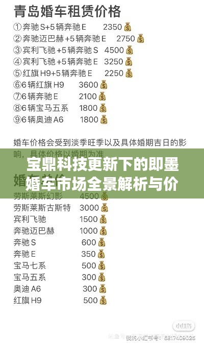 宝鼎科技更新下的即墨婚车市场全景解析与价格深度探讨