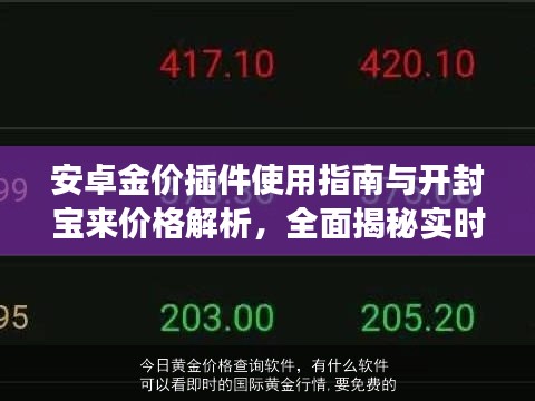 安卓金价插件使用指南与开封宝来价格解析，全面揭秘实时金价查询及市场行情解读