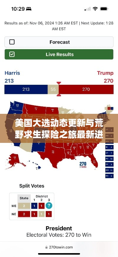 美国大选动态更新与荒野求生探险之旅最新进展