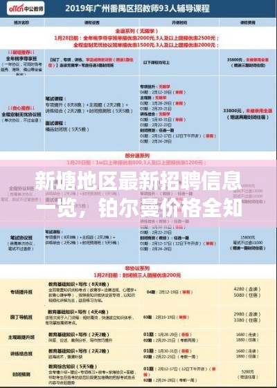 新塘地区最新招聘信息一览，铂尔曼价格全知道