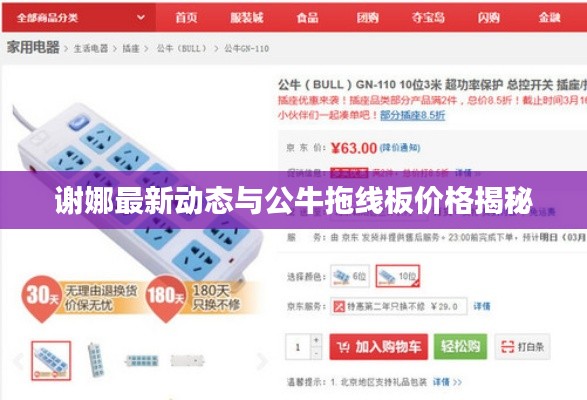 谢娜最新动态与公牛拖线板价格揭秘