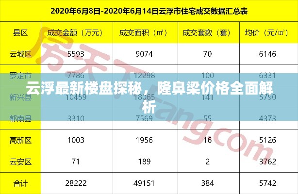 云浮最新楼盘探秘,隆鼻梁价格全面解析