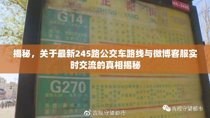 揭秘,关于最新245路公交车路线与微博客服实时交流的真相揭秘