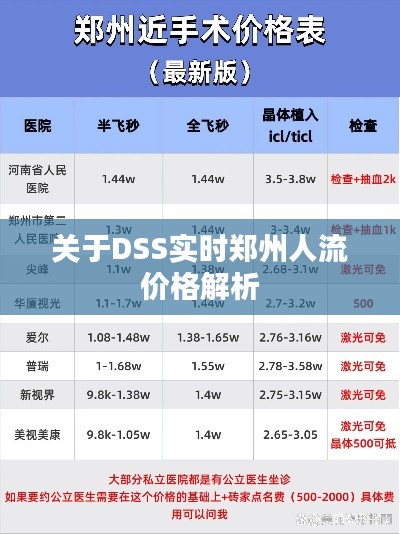 关于DSS实时郑州人流价格解析