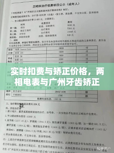 实时扣费与矫正价格,两相电表与广州牙齿矫正的双重聚焦