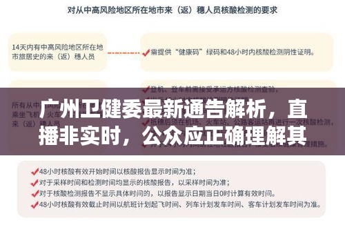 广州卫健委最新通告解析,直播非实时,公众应正确理解其含义
