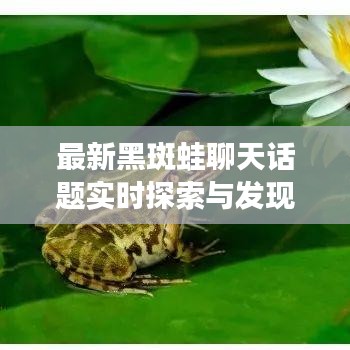 最新黑斑蛙聊天话题实时探索与发现，热议、探索与发现不间断更新