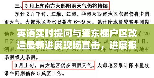 英语实时提问与肇东棚户区改造最新进展现场直击,进展报告与图片更新