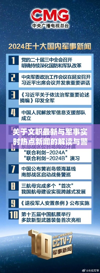 关于文职最新与军事实时热点新闻的解读与警惕