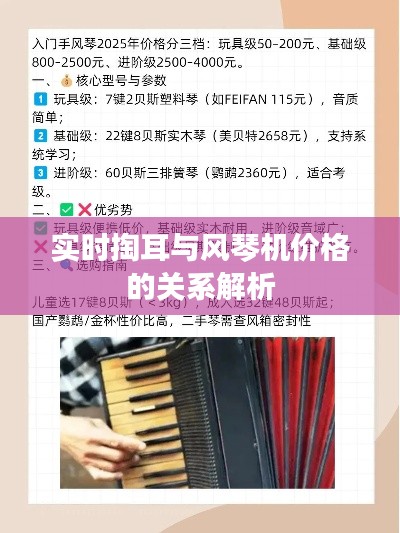实时掏耳与风琴机价格的关系解析