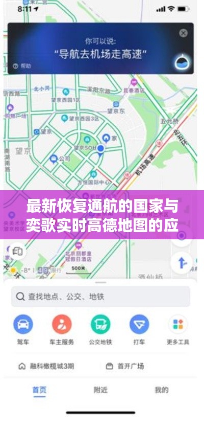 最新恢复通航的国家与奕歌实时高德地图的应用