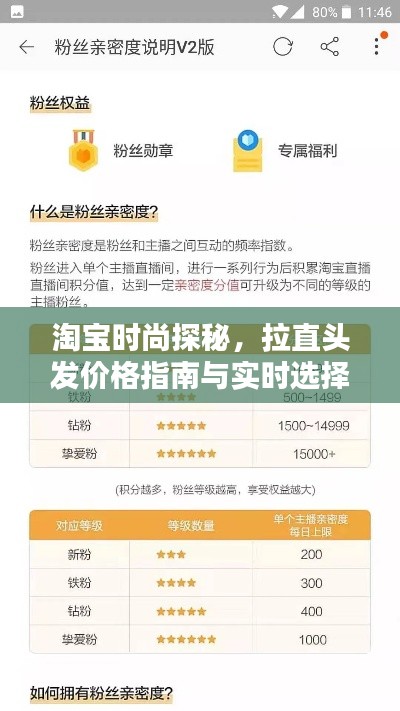 淘宝时尚探秘，拉直头发价格指南与实时选择技巧
