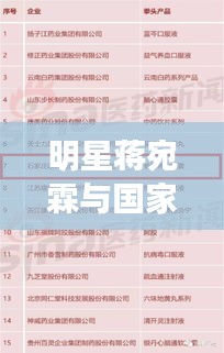 明星蒋宛霖与国家基药目录最新版，深入解析与应用指南