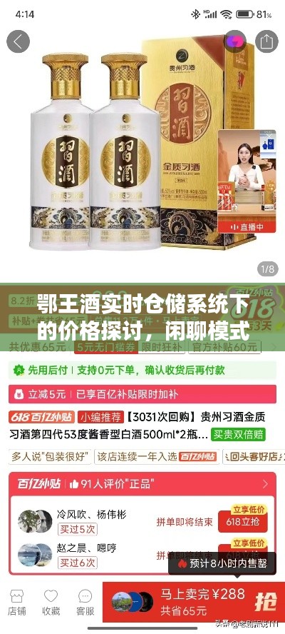 鄂王酒实时仓储系统下的价格探讨，闲聊模式开启！