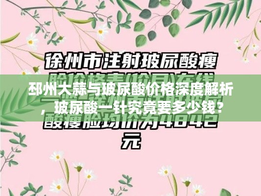 邳州大蒜与玻尿酸价格深度解析,玻尿酸一针究竟要多少钱?