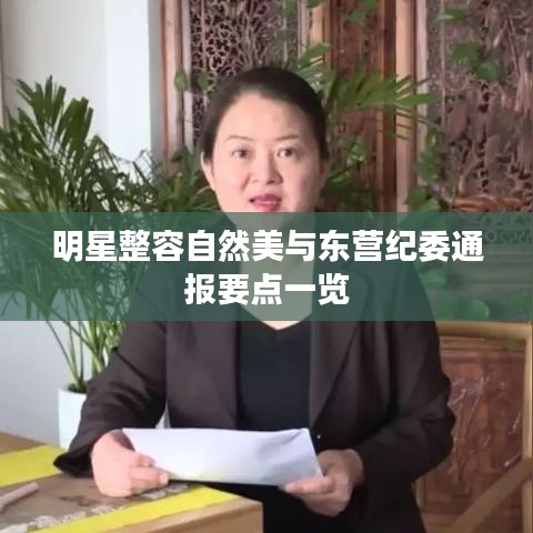 明星整容自然美与东营纪委通报要点一览