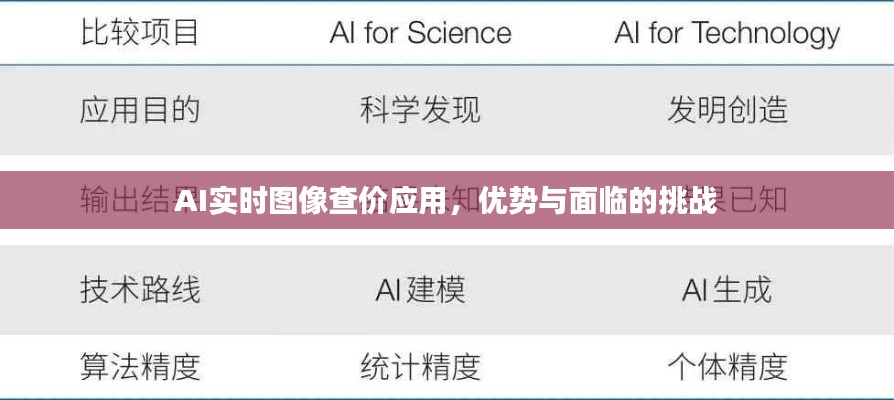 AI实时图像查价应用,优势与面临的挑战